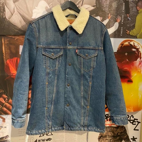 Levi's Other - Levi’s Long Sherpa Lined Jacket